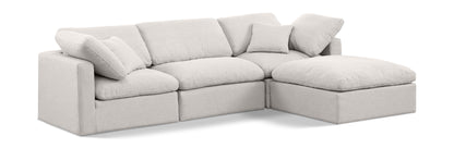 Indulge - Linen 4 Piece Modular Sectional With Chaise