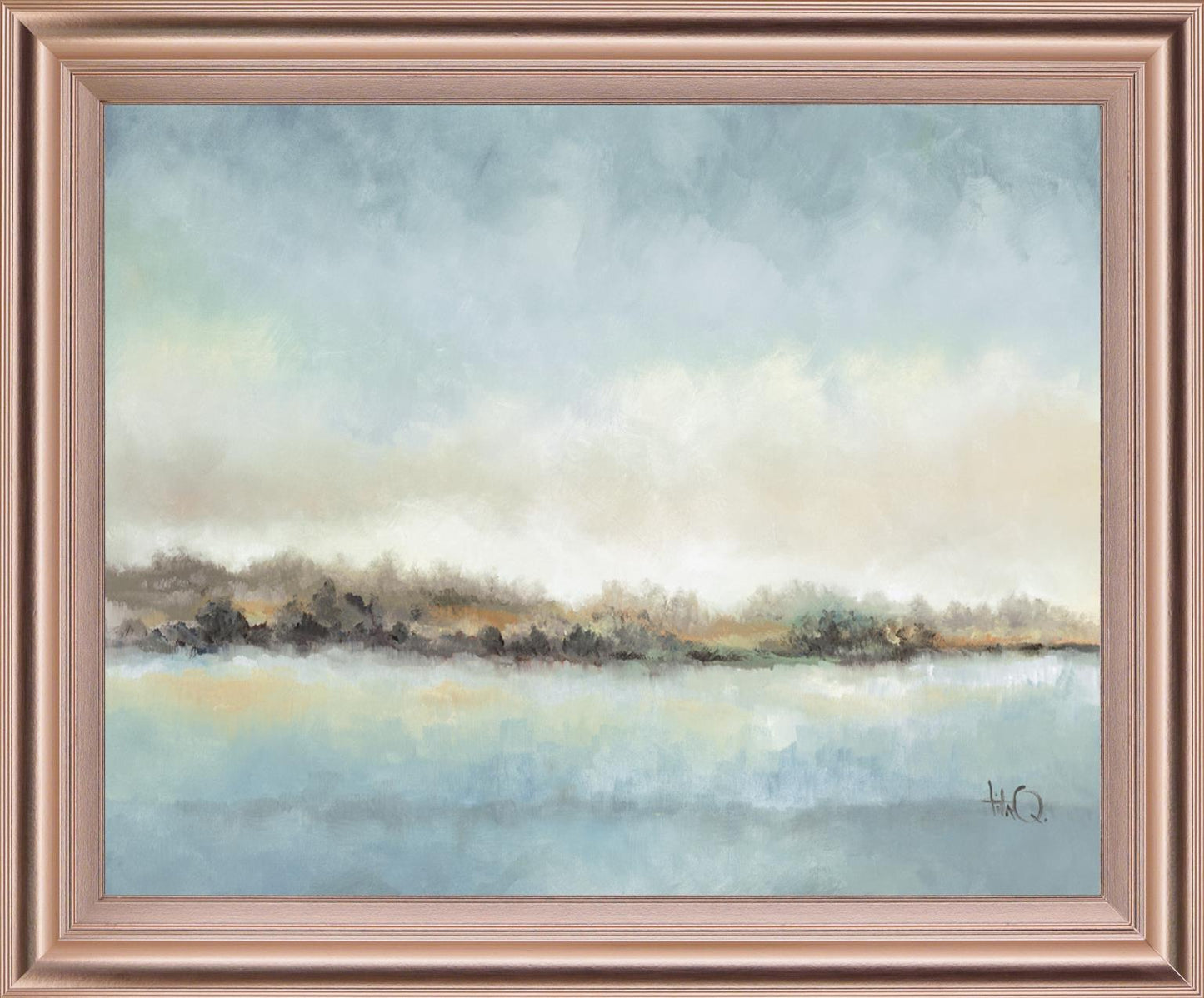 Mist Over Water - 28" x 34" Framed Wall Art