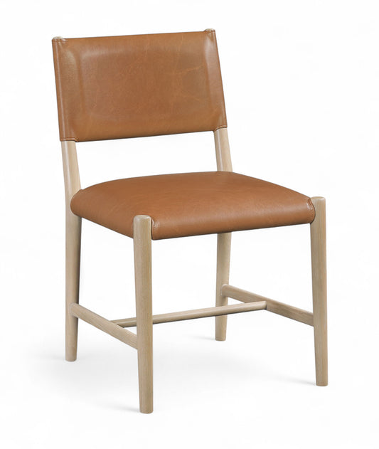 Andie - Vegan Leather Upholstered Dining Chair (Set of 2) - Natural Base