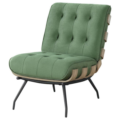 Aloma - Upholstered Tufted Armless Accent Chair