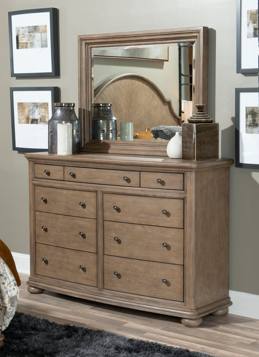 Camden Heights - Landscape Dresser Mirror - Light Brown