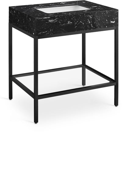 Marmo - Engineered Marble Bathroom Vanity With Black Base