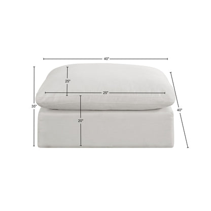 Comfy - Linen Ottoman