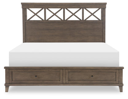 XXX's And OOO's - Complete Panel Bed With Storage Footboard