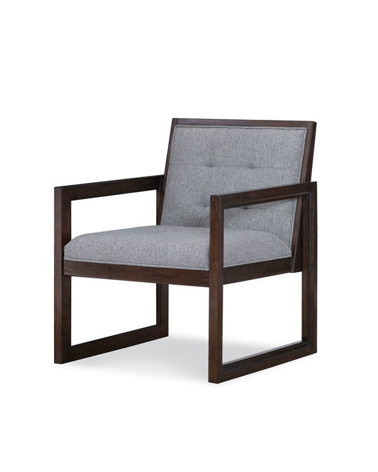 Sawyer - Tuftedback Traditional Chair - Pearl Silver