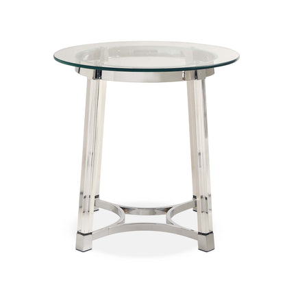 Lucinda - End Table - Chrome - 24.5"