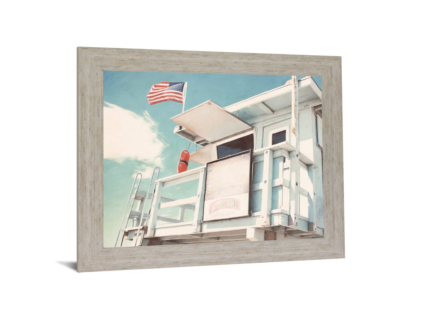 Seaside Watchtower - 28" x 34" Framed Wall Art
