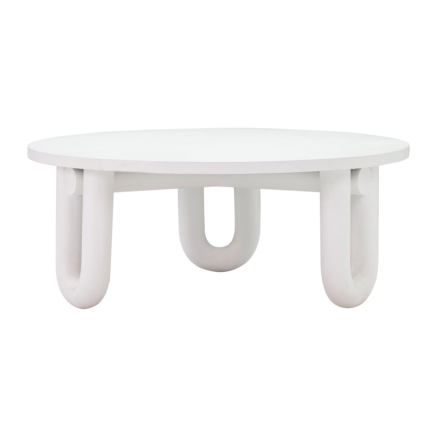 Tildy - Concrete Coffee Table - White