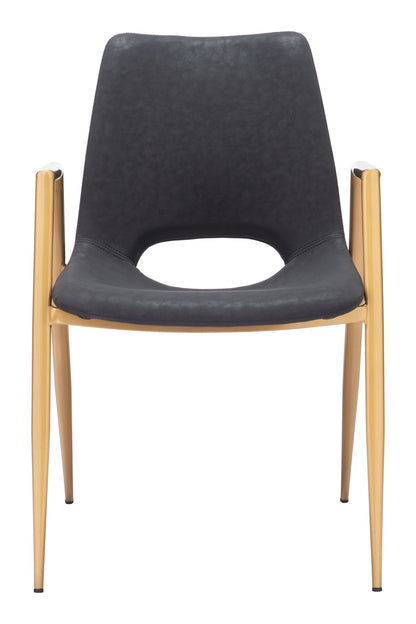 Desi - Dining Chair With Gold Legs (Set of 2)