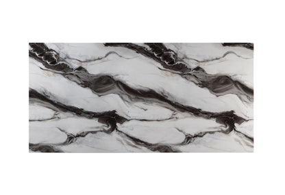 D12 - 7 Piece Dining Room Set (Dining Table And 6 Dining Chairs) - Black / White