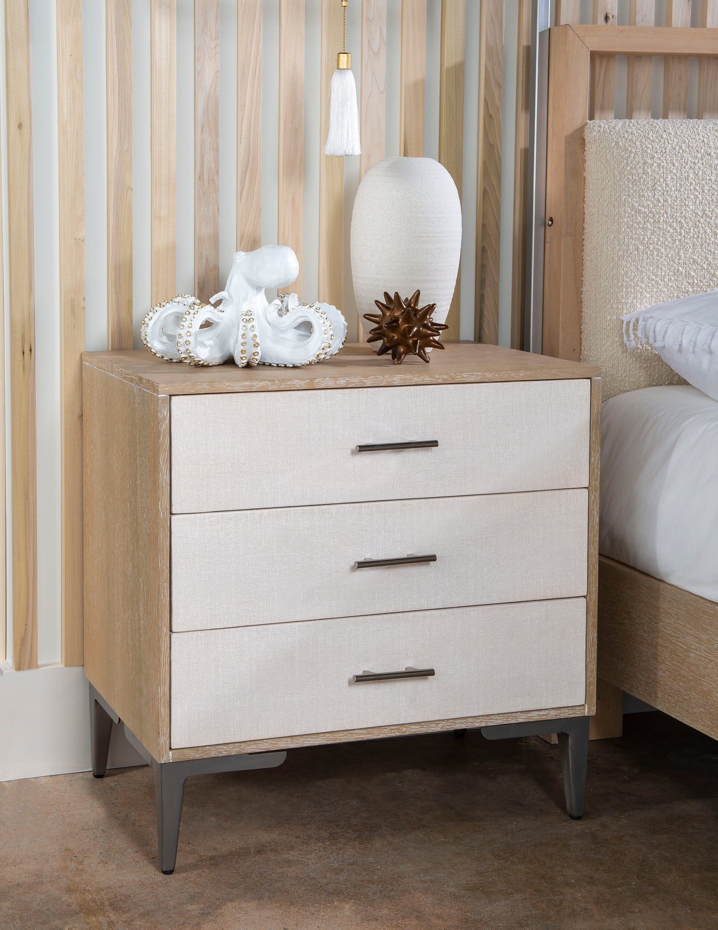 Biscayne - Nightstand - Beige