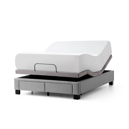 Duncan - Queen Platform Bed Base - Charcoal