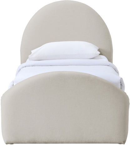 Andaz - Chenille Fabric Upholstered Trundle Bed