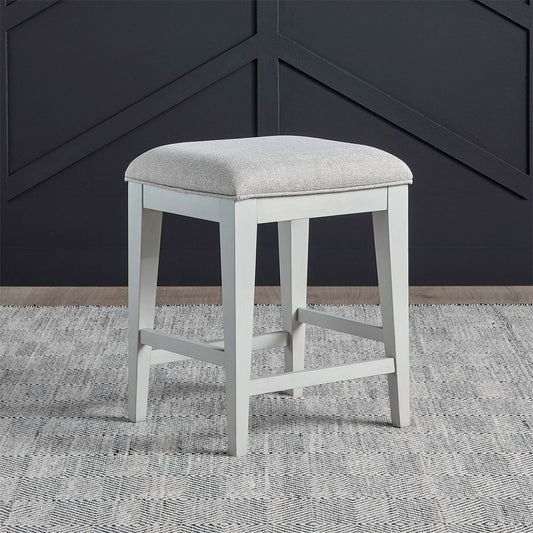 Berkley Square - Upholstered Console Stool - Linen & Khaki
