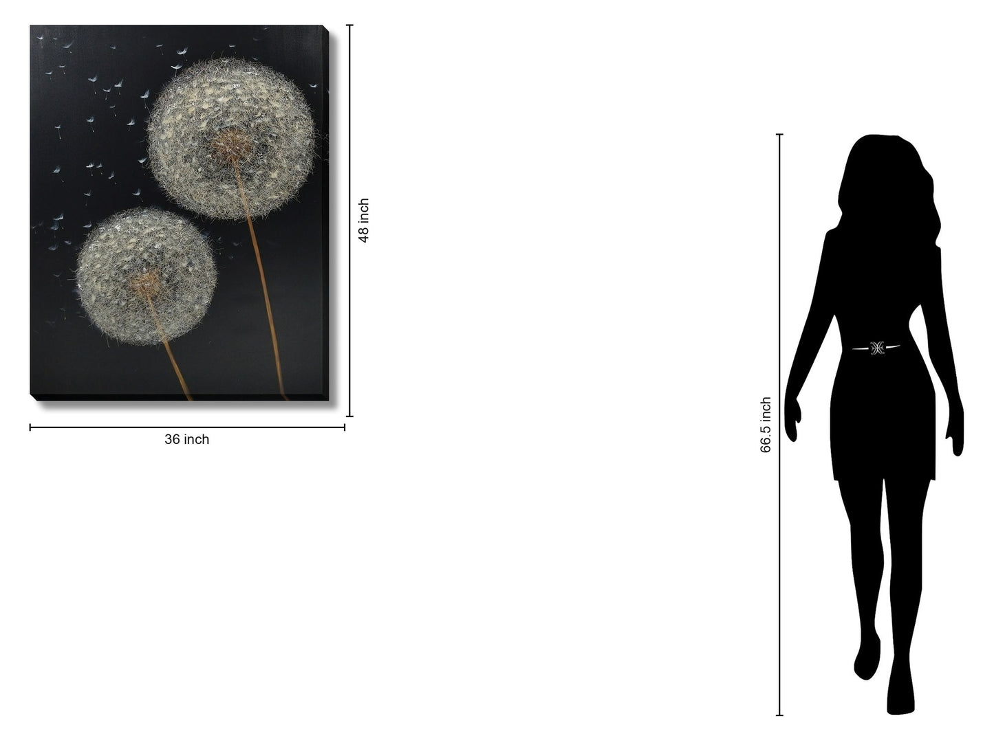 Silent Drift - 36" x 48" Framed Wall Art