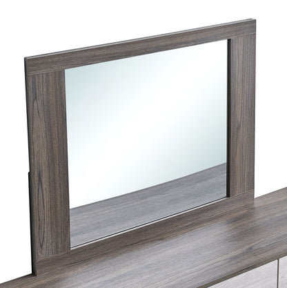 Aberdeen - Mirror - Gray / Oak