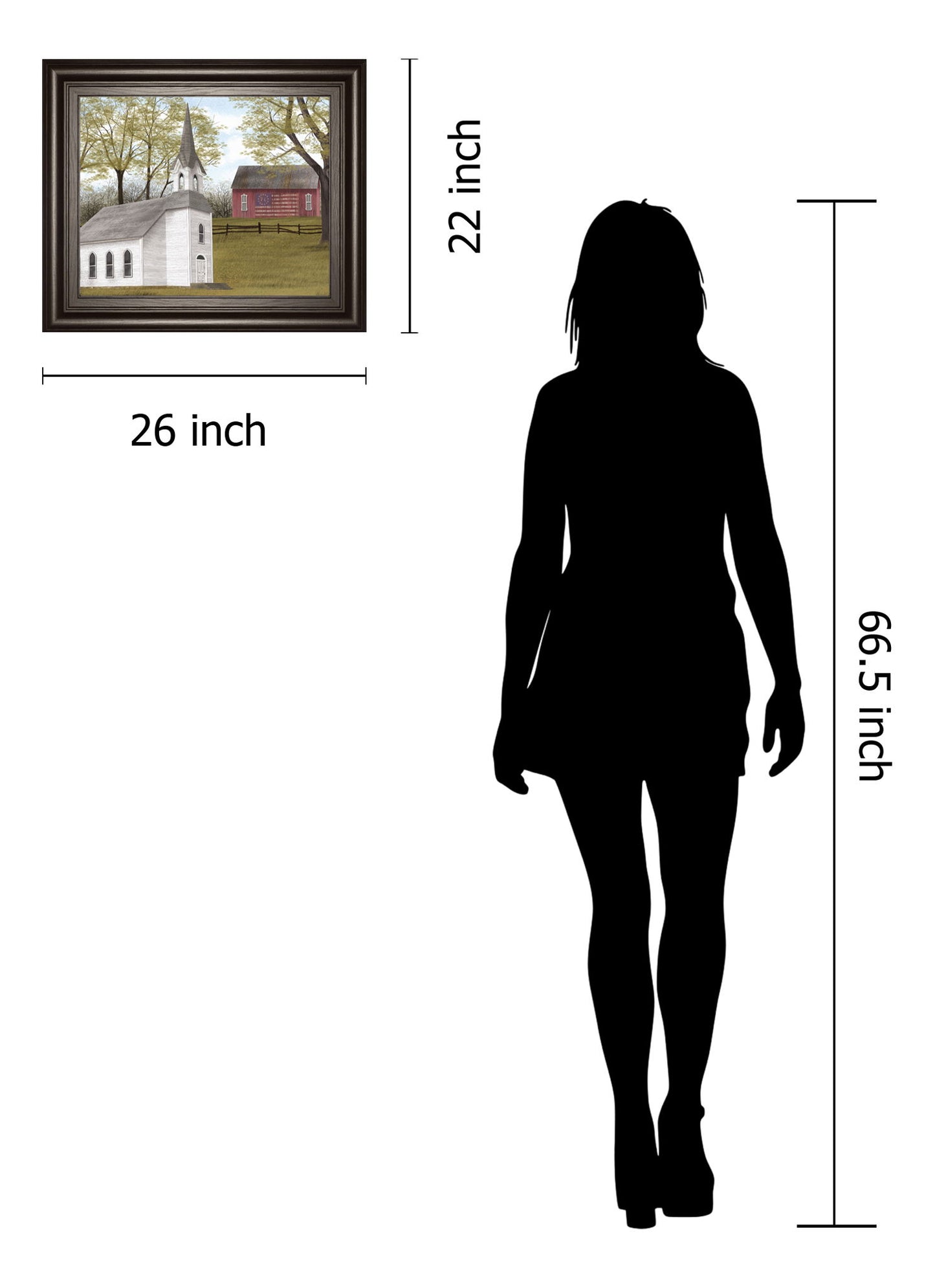 Faith And Freedom By Billy Jacobs - Framed Print Wall Art - White