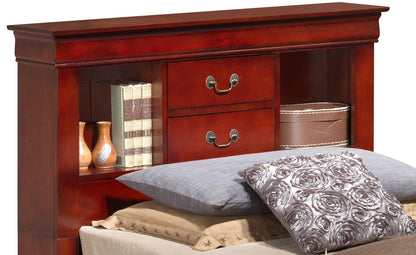 Glory Furniture - Louis Phillipe - Bookcase Storage Bed