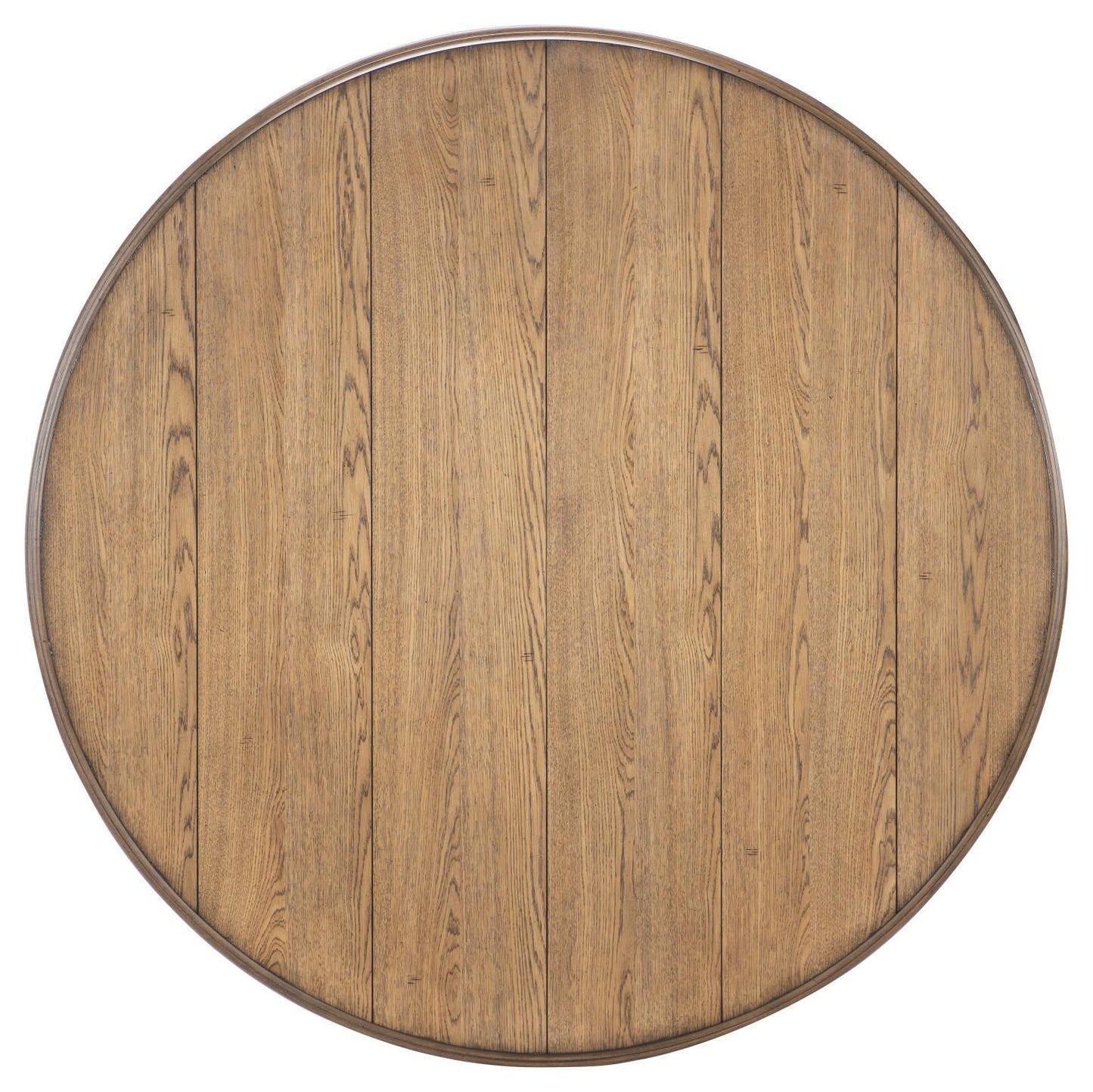 Vintage Market - Round Dining Table - Barnwood Oak And Picket Fence