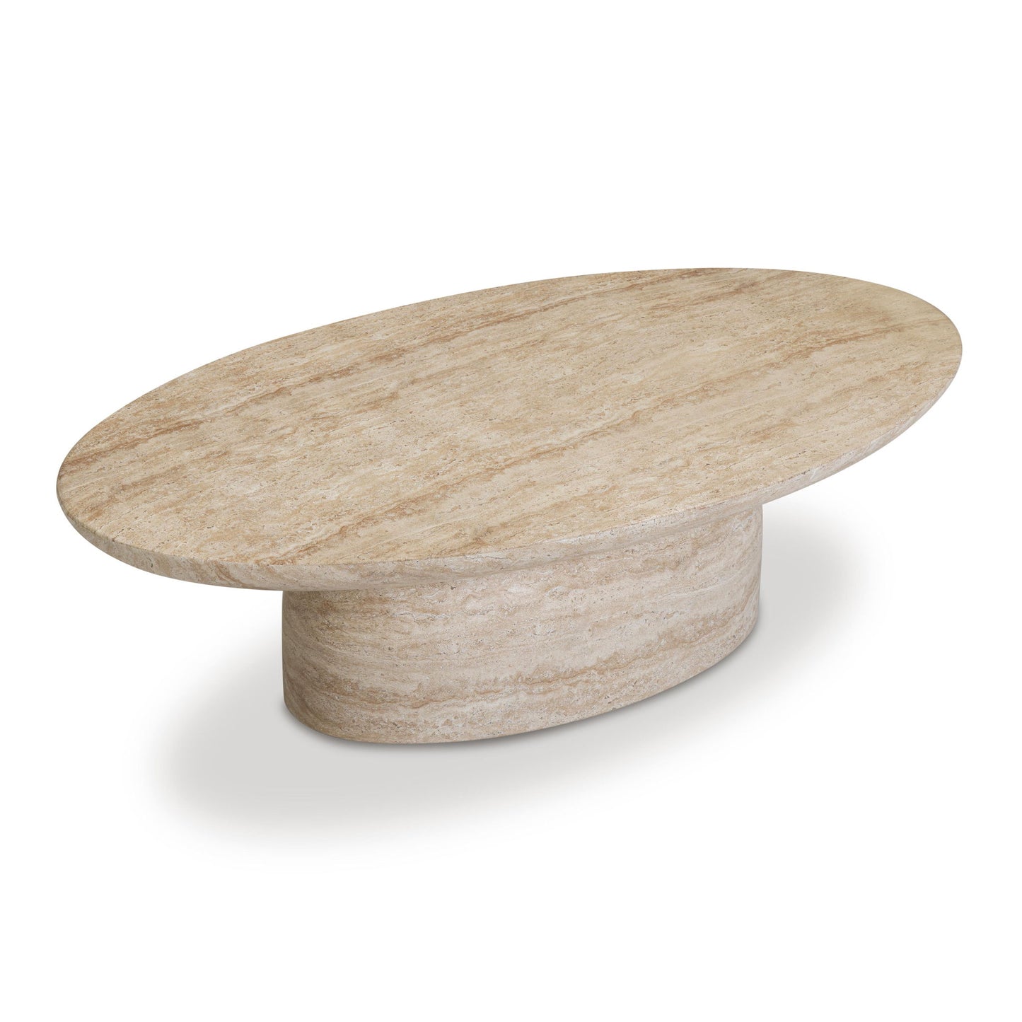 Sonia - Indoor / Outdoor Concrete Coffee Table - Faux Travertine