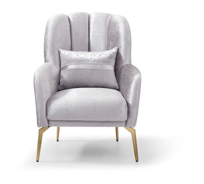 Eaton - Chair - Shiny Silver
