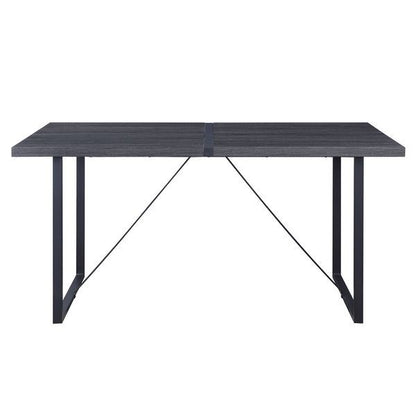 Nakula - Dining Table - Gray Oak & Black