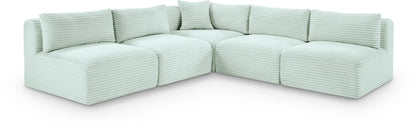 Shaggy - 5 Piece Modular Corner Armless Sectional
