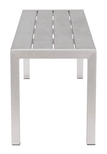 Metropolitan - Double Bench - Gray & Silver