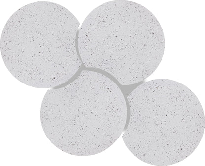 Dimple - 4 Piece Modular Coffee Table - Terazzo Finish