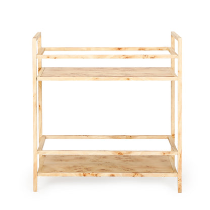 Destin - Burl Designer Bar Cart - Natural