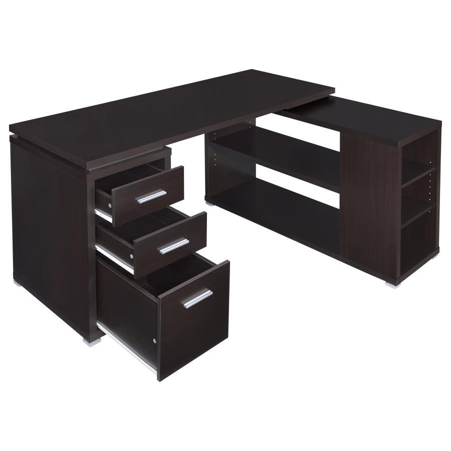 Yvette - 3-Drawer L-Shape Computer Desk