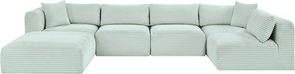 Shaggy - 6 Piece Modular U-Shaped Sectional