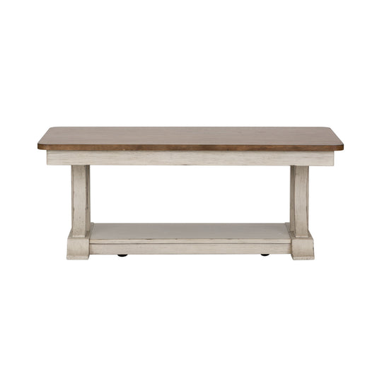 Farmhouse Reimagined - Rectangular Cocktail Table - White