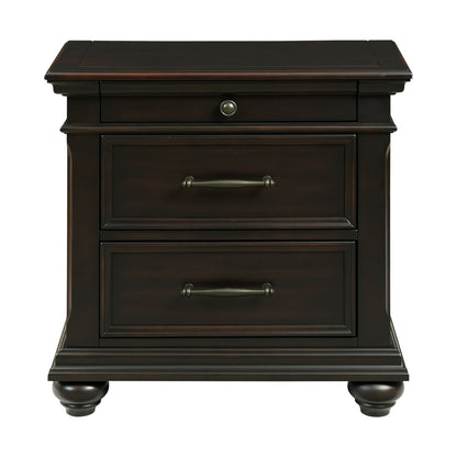 Slater - 3-Drawer Nightstand With Usb Ports