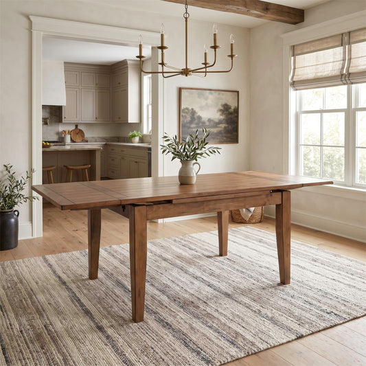 Treasures - Retractable Leg Table - Rustic Oak