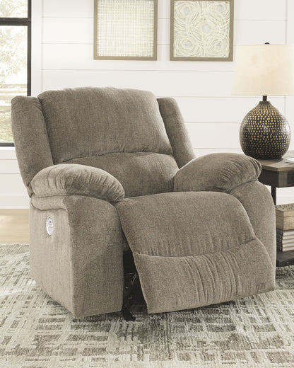 Draycoll - Pewter - Power Rocker Recliner