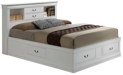 Glory Furniture - Louis Phillipe - Bookcase Storage Bed