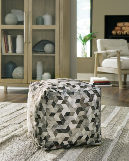 Albermarle - Gray / Brown - Pouf