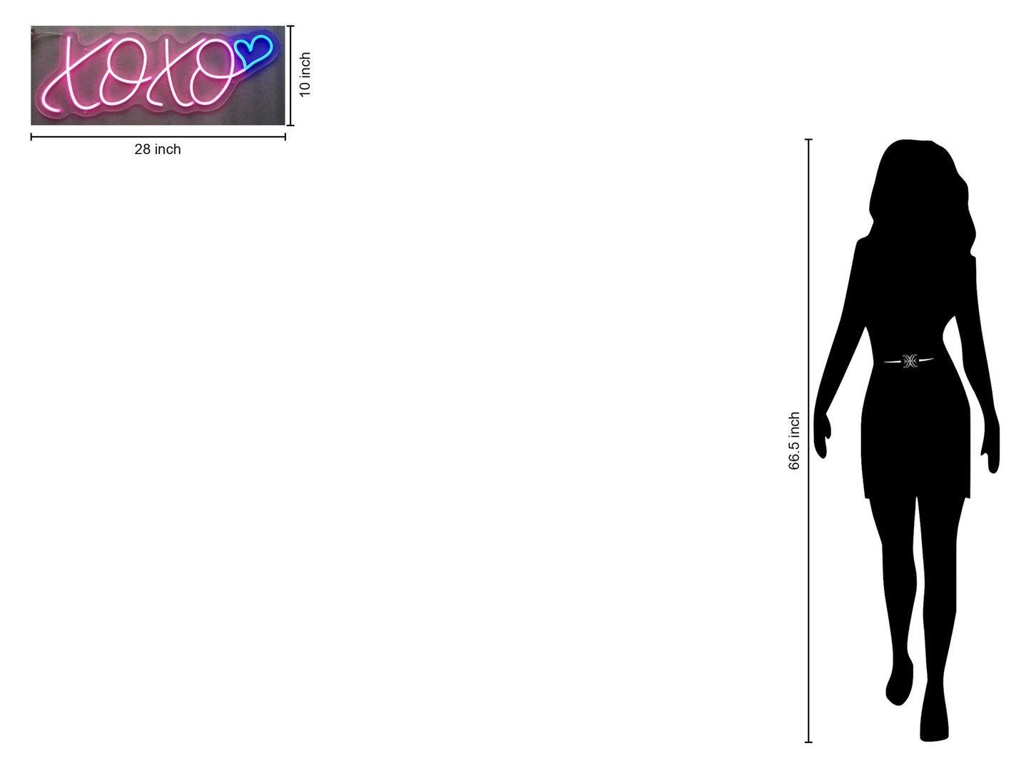 Neon Xoxo - Red