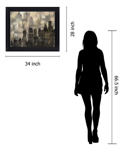 Luminous Skyline - 28" x 34" Framed Wall Art