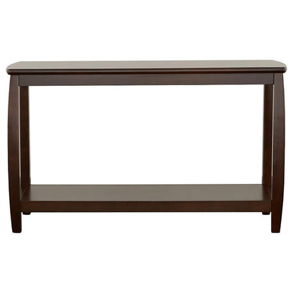 Dixon - Wood Entryway Console Table With Shelf - Cappuccino