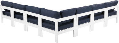 Nizuc - Outdoor Patio Modular Sectional 7 Piece - Navy - Fabric