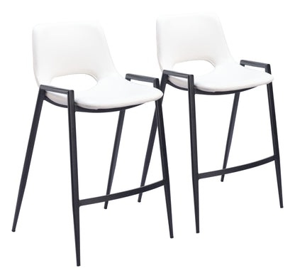 Desi - Counter Chair With Black Legs (Set of 2)