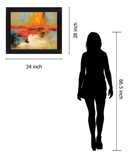 Solar Ember - 28" x 34" Framed Wall Art