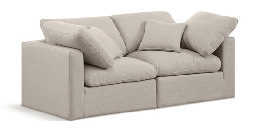 Indulge - Linen 2 Seat Modular Sofa