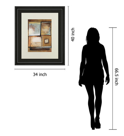 Abstract Il By Patricia Pinto - Framed Print Wall Art - Beige