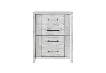 Elsie - 5 Piece King Bedroom Set - Light Gray