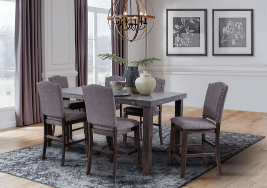 Sylvia - 7 Piece Dining Set - Gray