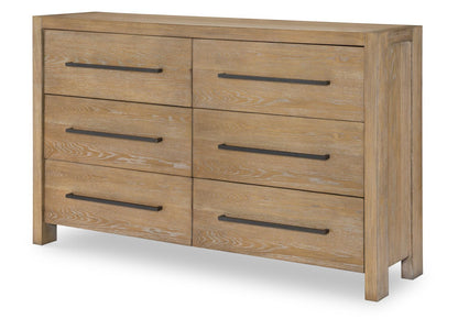 Horizons - 6 Drawers Dresser - Weathered Oak