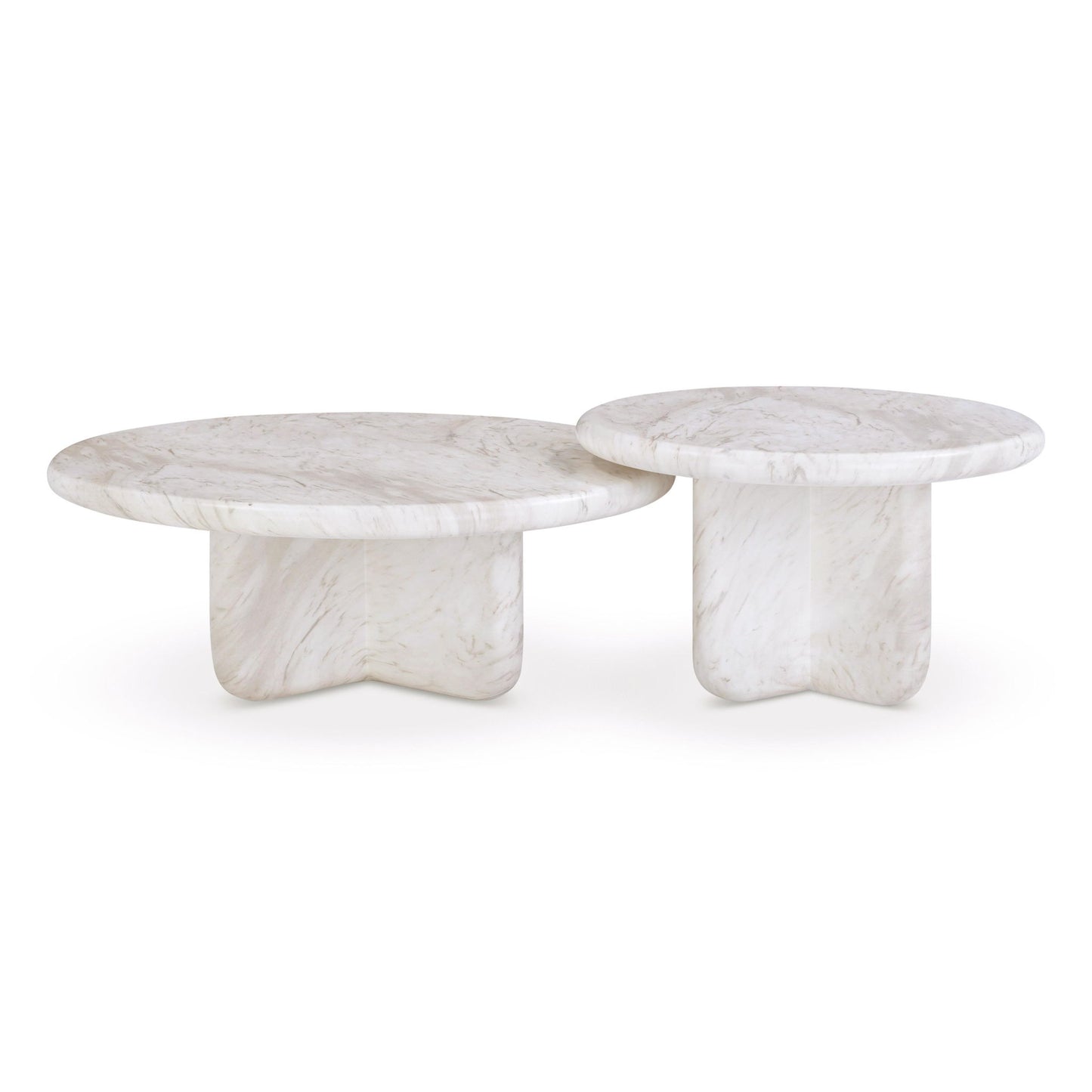 Juju - Nesting Indoor / Outdoor Coffee Tables (Set of 2) - White